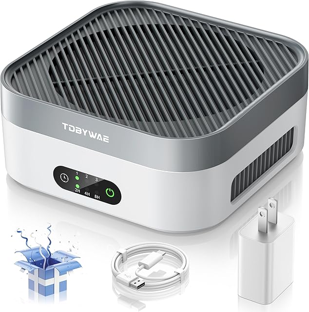 Air Purifier for Home – True HEPA Filter for Pets, Smoke & Allergies | 600 Sq Ft Coverage | Ultra-Quiet & Portable for Bedroom/Travel