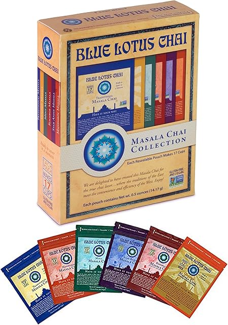Blue Lotus Chai - Masala Chai Collection - Six Varieties | 0.5 oz each (14.17g)
