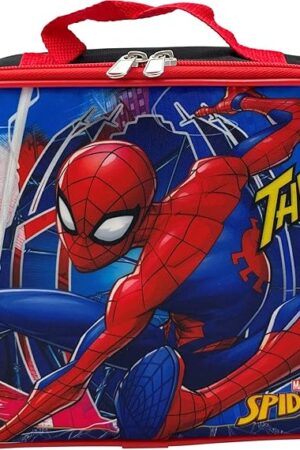 Disney/Marvel Licensed Kids Insulated Lunch Box (Spider-Man Black)