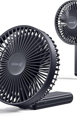 WSKEN Small 6 Inch Desk Fan Handheld Fan