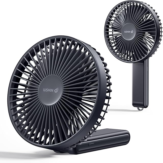 WSKEN Small 6 Inch Desk Fan Handheld Fan