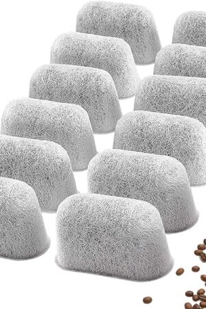 12 Packs Cuisinart Coffee Maker Charcoal Filters Replacement, Compatible With All Cuisinart Coffee Makers Charcoal Water Filters, Removes Chlorine, Odors, And Other Impurities From Water
