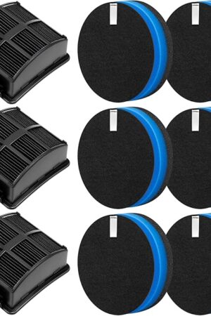 2998 Filter Replacement Kit Compatible with Bissell 2998 Multiclean Lift-Off Pet Vacuum, Fit for Bissell 2998 2999 2849 3000 3057 28492 31259 3399 2852 31269 3125W Vacuum, Part 1625641 (3+6 Pack)