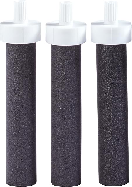 Brita Water Bottle Replacement Filters, BPA-Free, Replaces 1,800 Plastic Water Bottles a Year, Lasts Two Months or 40 Gallons, Includes 3 Filters