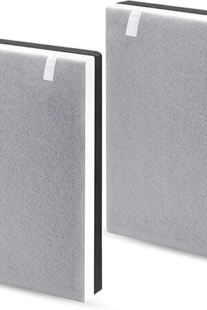 2 Pack Vital 100 True HEPA Replacement Filter for LEVOIT Vital 100 Air Purifier, 3-in-1 H13 True HEPA & High-Efficiency Activated Carbon Filters, Replace Part # Vital 100-RF