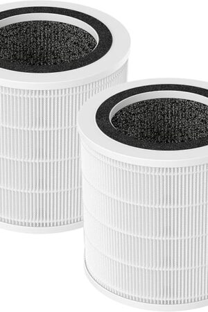 2 Pack H7126 Replacement Filter for GoveeLife H7126 Mini Air Purifier, 3-in-1 H13 True HEPA Air Filter for H7126 Air Purifier Filter for Dust, Pollen, Replace Part #H7126-RF