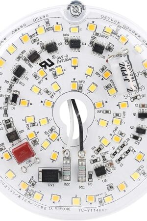 4" 18W Ceiling Fan LED Light Kit 3000K/4000K/5000K Selectable Flush Mount Ceiling Lights