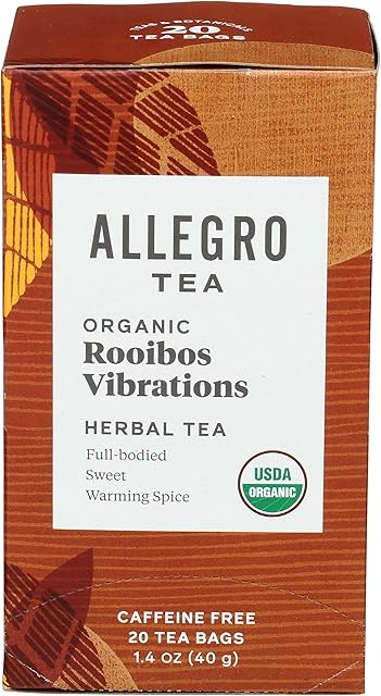 Allegro Tea, Organic Rooibos Vibrations Tea Bags, 20 ct