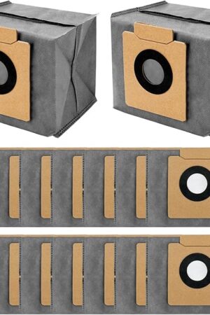 16 Pack Dust Bags for eufy X10 Pro Omni Robot Vacuum and X8 Pro with Self-Empty Station, 4-Layer Replcement Bags