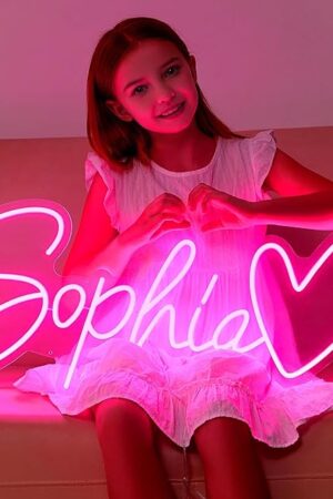 Custom Neon Sign - Personalized LED Name Sign with 10+ Colors, 10-60 Inch Wall Decor Light Up Sign for Bedroom Wedding Party - Unique Gift for Anniversary Birthday (Hanging Kit Included)