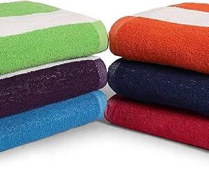 BolBom*S Bath Towel Set 6 Pack 30 x 60 Inches 100% Cotton Bath Towels Bathroom Towels