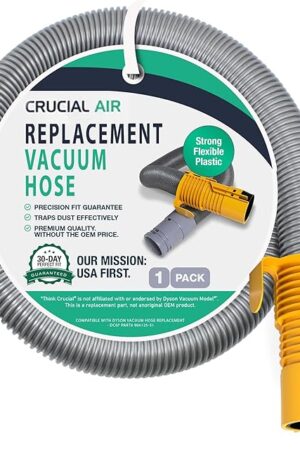 Crucial Vacuum Dyson DC07 All Floors Hose Silver/Yellow No.904125-14, 904125-07, 904125-51