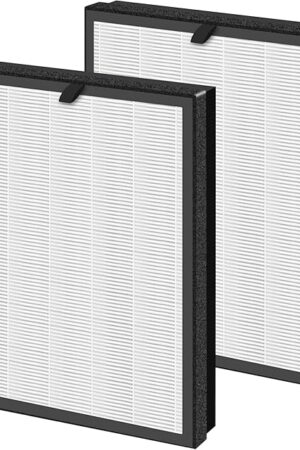 APPLIANCEMATES 400 Replacement Filter for Puroair 400 Air Purifier, 3-in-1 HEPA 14 Filter with Activated Carbon Filter, 2 Pack