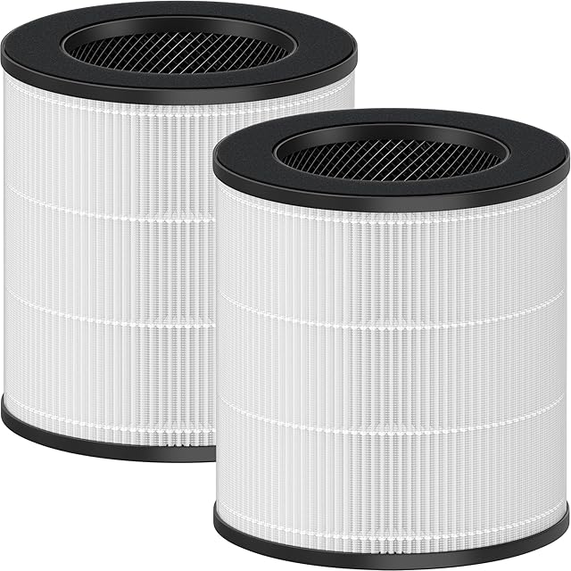 2 Packs A2 Premium Replacement Filter for Vewior A2 ClearAir-A2, Ameifu GDAP1W / GDAP1USW / Vi-GDAP1USW and Tailulu HQZZ-160 Purifier