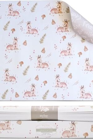 Baby Drawer Liners for Dresser Non Scented, 8 Sheets Kids Closet Liner, Double-Sided Pattern, Baby Drawer Liner Paper, Woodland Nursery Decor for Baby Furniture, Non Adhesive, Unscented 16.5inX22.8in