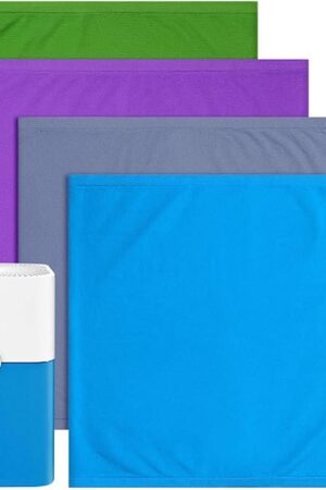 4 Pack 211+ Replacement Washable Pre-Filters for Blueair Blue Pure 211+ air purifier, Removes Pollen, Dust, Pet Dander, Color include Lunar Rock, Diva Blue, Lavender Purple, Forest green