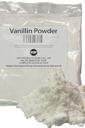 Vanillin Powder 4 OZ-Food Grade Additive for Food and Flavor Applications