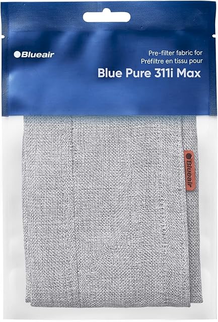 BLUEAIR Genuine Pre-Filter Blue Pure 311i Max Air Purifier, Washable Fabric, Fog Grey