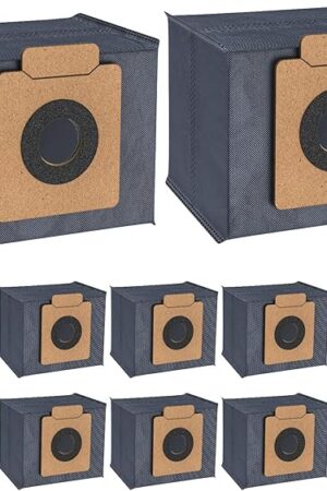 12 Pack X10/X8 Dust Bag, Fit for Eufy X10 Pro Omni Robot Vacuum, for Eufy X8 Pro Robot Vacuum Self-Empty Station, 5-Layer Filtration System Large Capacity for Eufy X10 Dust Bags