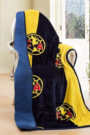 CLUB DE FUTBOL AMERICA, s.a de. c.v silk touch sherpa lined throw blanket 50X60