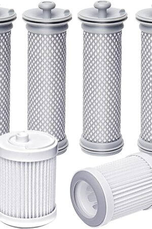 A11 Filter Replacement for Tineco A10 A11 Hero, A10 A11 Master PURE ONE S11/S12/X, PWRHERO11 Snap Cordless Vacuum Cleaner, 4 Pre Filters & 2 Vacuum HEPA Filters