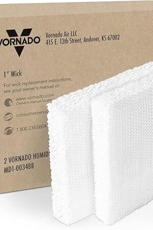 Vornado MD1-0034 Replacement Humidifier Wick (Pack of 2) , White