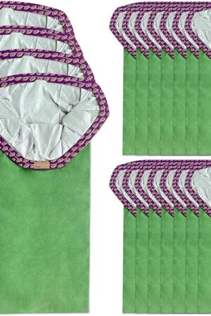 18 Pack 107313 Micro Filter Bags Replacement for ProTeam 10 Quart Backpack Vacuum: Super Coach Pro 10, GoFit 10, #107313 Open Triangular Collar