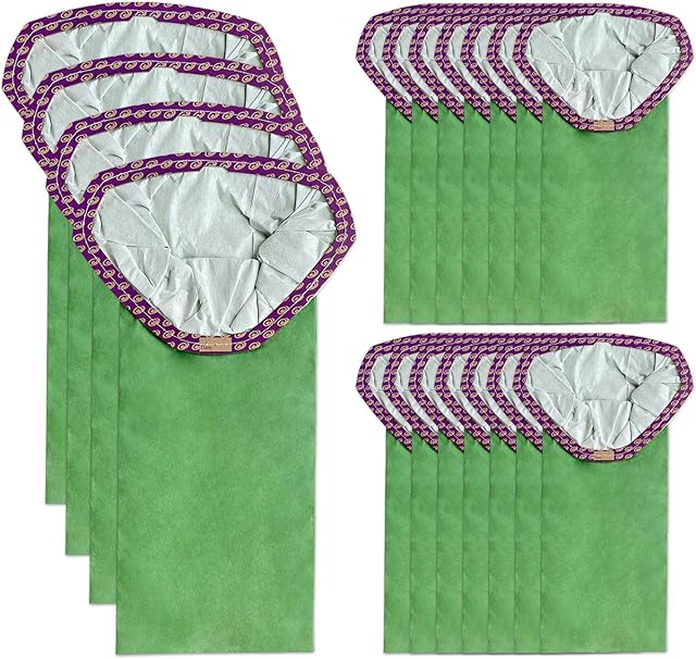 18 Pack 107313 Micro Filter Bags Replacement for ProTeam 10 Quart Backpack Vacuum: Super Coach Pro 10, GoFit 10, #107313 Open Triangular Collar
