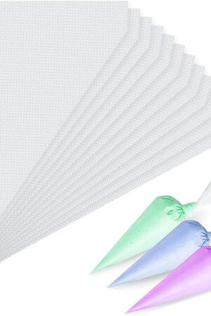 Disposable Small Piping Bags 8 inch 100pcs, Mini Piping Bags, Pastry Piping Bags for Cream Frosting, Icing Bags for Cake and Dessert Decorations Cake Decoration and Desserts