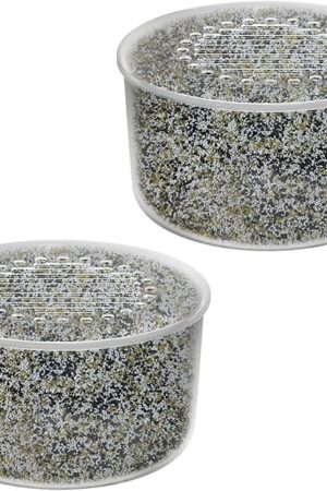 2 Pack Shower Head Filter Replacement Cartridge Compatible with All Canopy Handheld & Fixed Filtered Shower Head, Water Softener Filter for Hard Water, Reduce Chlorine and Harmful Substances