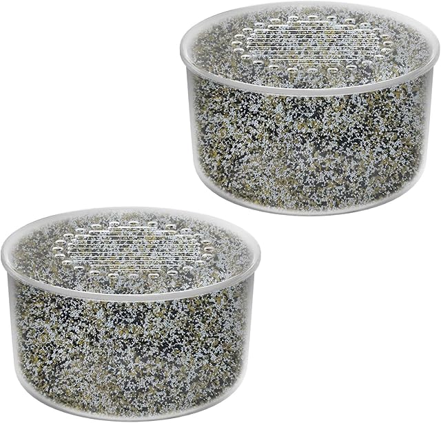 2 Pack Shower Head Filter Replacement Cartridge Compatible with All Canopy Handheld & Fixed Filtered Shower Head, Water Softener Filter for Hard Water, Reduce Chlorine and Harmful Substances