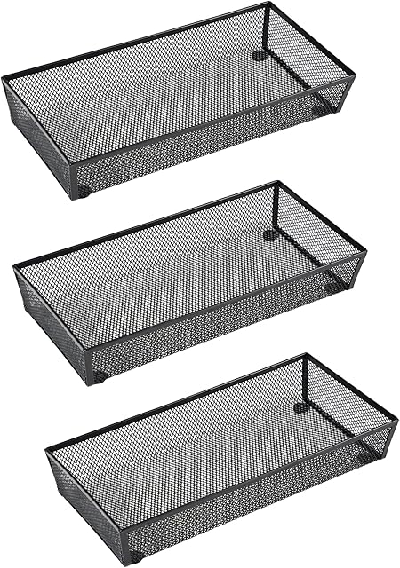 BYCY Flatware Drawer Organizer Mesh for Kitchen Office Home Tools 12 x 6 x 2 Inch