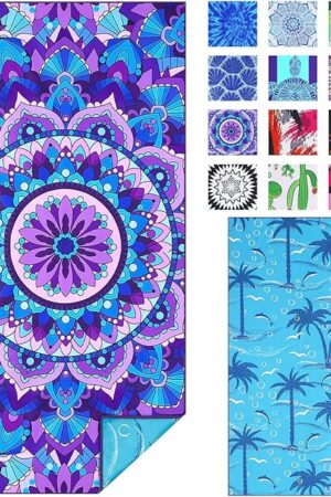 Beach Towel Sand Free Quick Dry Super Absorbent Towels for Girls Women Adults