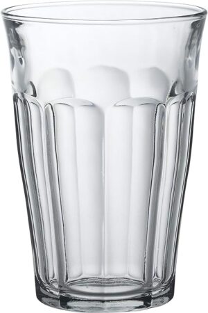 Duralex Tempered Glass, Made In France Picardie Clear Tumbler, Set of 6, 12.62 oz.