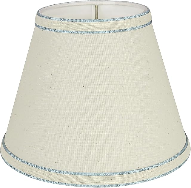 Aspen Creative 58909, Empire Uno Lamp Shade, Off White, 5" Top x 9" Bottom x 7" Slant Height, Slip UNO 33mm