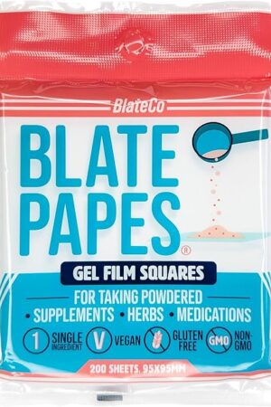Blate Papes Edible Film Squares, 200 Count | Gel Films for Taking Herbs and Supplements