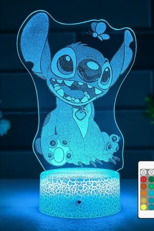 3D Illusion Night Light.Cute Light with Remote Control and Smart Touch, Lamp Cute Room Decor for Girls Birthday Christmas Gifts