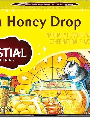 Celestial Seasonings Lemon Honey Drop Herbal Tea, 16 Tea Bags Box