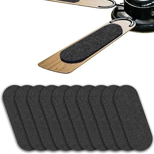 Ceiling Fan Filters for Blades - Fan Filters for Ceiling fan Blades,Content for Common Household Contaminants Easy-Stick Universal Fit,Unscented (10-Count)