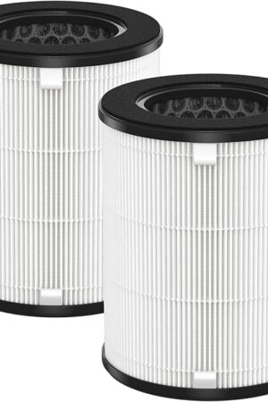 AP-T20 Replacement Filter Compatible with Homedics AP-T20, AP-T20WT, AP-T20BK and AP-T22 Air Purifiers, 3-in-1 Air Filter, Part# AP-T20FL, 2 Pack