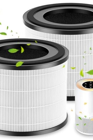 AP-S0610L Replacement Filter Compatible with MOOKA AP-S0610L Air Puri-fier, Efficient Air Filter, 3-Stage Filtration System, 2 Pack