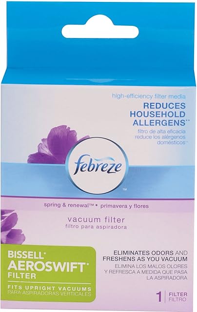 BISSELL Febreze Aeroswift Replacement Vacuum Filter for Upright Vacuums, 11621