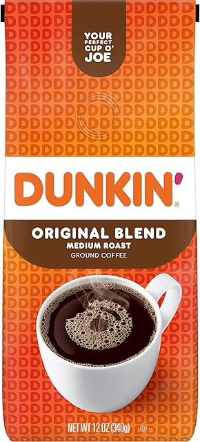 Dunkin' Original Blend Medium Roast Ground Coffee, 12 Ounces