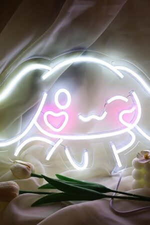 Cinnamoroll Neon Sign USB Powered for Room Decor, Japanese Cartoon Character Dog Dimmable Neon Light Sign for Kids Bedroom Wall Art Birthday Gift 17.5 * 9.5 Inches