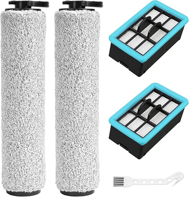 3831 Replacement Brushes and Filters for Bissell Crosswave Hard Floor Expert Vacuum 3831 HF2 3845 3847 3848, for Bissell Crosswave Replacement Parts, Accessory Kit No. B0555, 1637755, 1632973