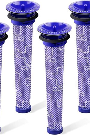 Colorfullife 4 Pack Pre Filters for Dyson DC58, DC59, V6, V7, V8 Vacuum. Replacements Part # 965661-01. 4 Filters Kit for Dyson Filter Replacements