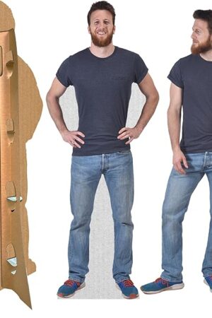 Custom Life Size Cardboard Cutout | Personalized High Resolution Stand Up | Upload Your Own Photo - Perfect for Wedding, Graduation, Birthday, etc 1-6 ft
