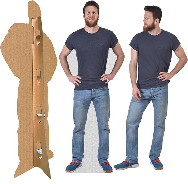 Custom Life Size Cardboard Cutout | Personalized High Resolution Stand Up | Upload Your Own Photo - Perfect for Wedding, Graduation, Birthday, etc 1-6 ft