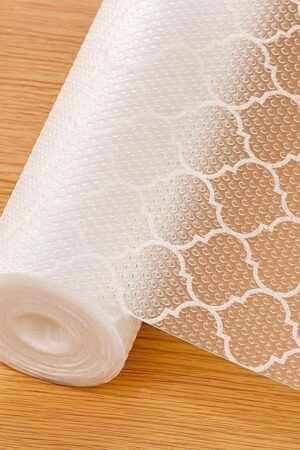 Cooyes Shelf Liner for Kitchen Cabinets – Non-Adhesive Waterproof Drawer Liner – Durable EVA Material Easy-to-Cut Shelf Paper for Refrigerator, Cupboard, Dresser with Modern Pattern (17.7"W x 78.7"L)
