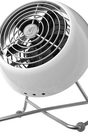 Vornado VFAN Mini Modern Vintage Fan Retro Metal Air Circulator Fan for Desk & Bedside